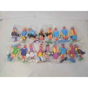 17 VTG The Franksters Nathans Famous Bendy Hotdogs Sports & Super Heroes Sealed